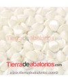 Pinch Beads 5x3mm White Ceramic Look (25 uds.)