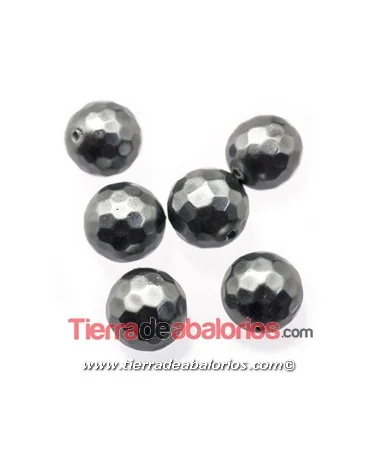 Nacar Bola Facetada 10mm Agujero 0,8mm Plomo Nacar Bola Facetada 10mm Agujero 0,8mm Plomo