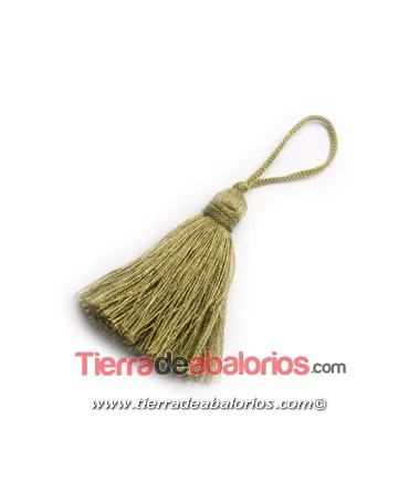 Borla de Algodón 80mm, Khaki Borla de Algodón 80mm, Khaki