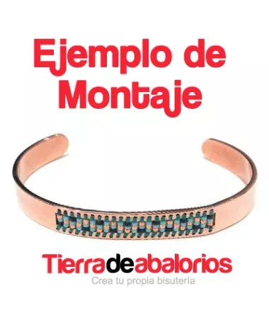 Pulsera Ajustable para Delicas Miyuki, Dorada Pulsera Ajustable para Delicas Miyuki, Dorada