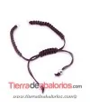 Pulsera Macramé Montada, Marrón