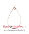 Colgante Pendiente Gota 26x52mm con Anilla, Dorado