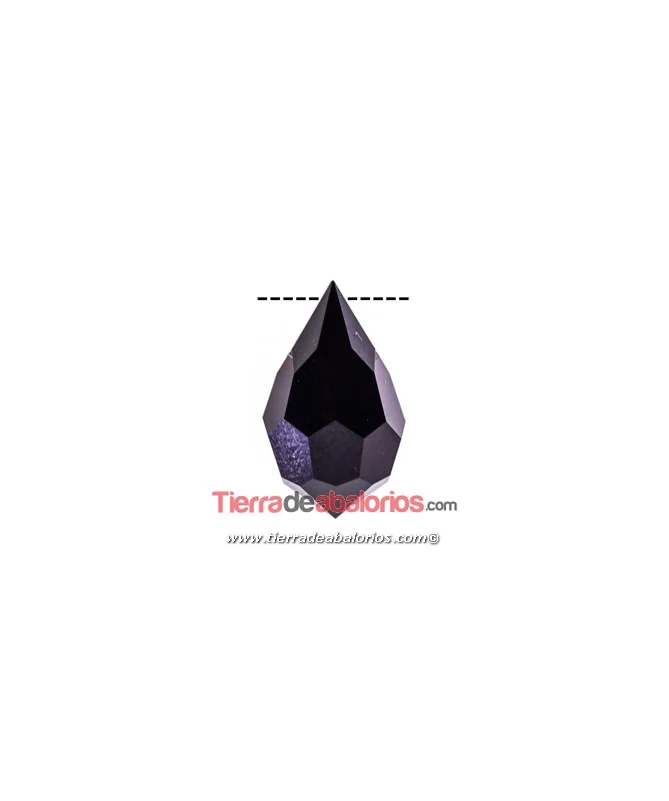Drop Colgante Preciosa 9x15mm, Jet Drop Colgante Preciosa 9x15mm, Jet