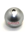 Perla de Cristal Checo 6mm Gris Plata