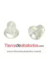 Presión para Pendiente de Silicona 5x6mm, Agujero 0,8mm (10 uds.)