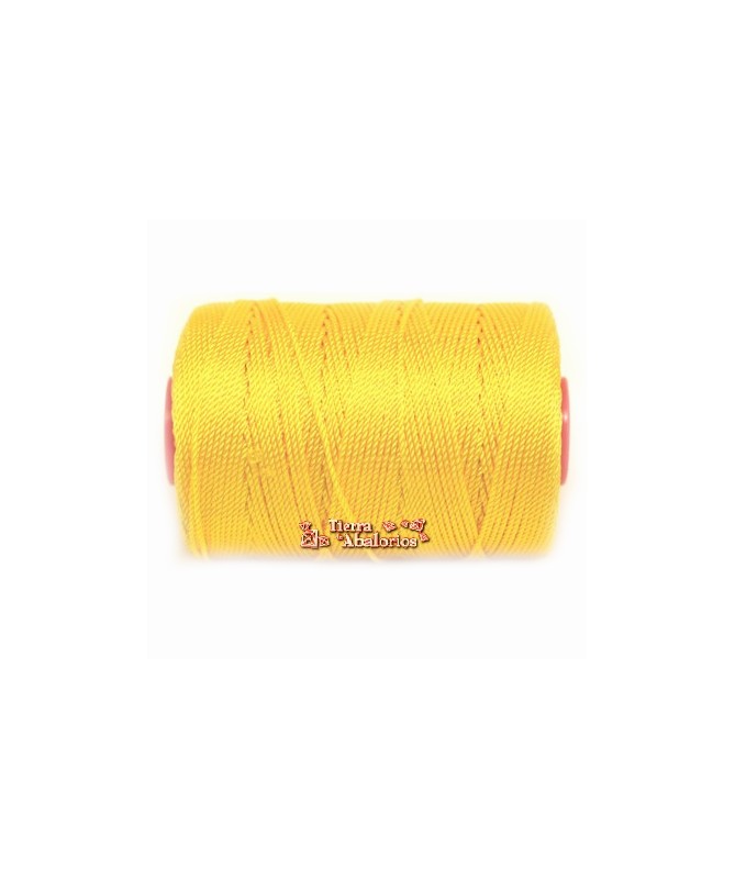 Hilo Trenzado de Nylon 1,5mm - Amarillo - Hilo para hacer pulseras