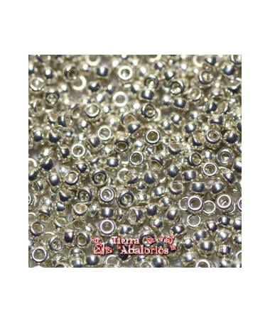 Rocalla Miyuki 15/0 0181 Galvanized Silver (Plata Brillante)