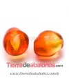 Perla Barroca de Cristal Checo 13x11mm, Fireopal Perla Barroca de Cristal Checo 13x11mm, Fireopal