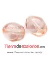 Perla Barroca de Cristal Checo 13x11mm, Cristal Salmón Perla Barroca de Cristal Checo 13x11mm, Cristal Salmón