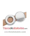 Pasador Redondo 19mm Agujero 10x2,5mm, Plateado