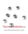 Entrepieza Irregular 5x1,9mm, Agujero 1,4mm, Plateado