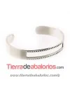 Pulsera Ajustable para Delicas Miyuki, Plateado