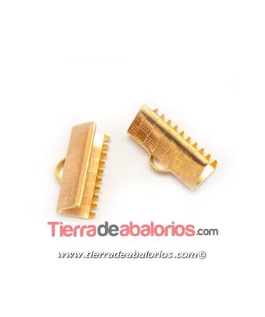 Terminal Ancho 15x5mm, Oro Rosa