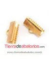 Terminal Ancho 15x5mm, Oro Rosa