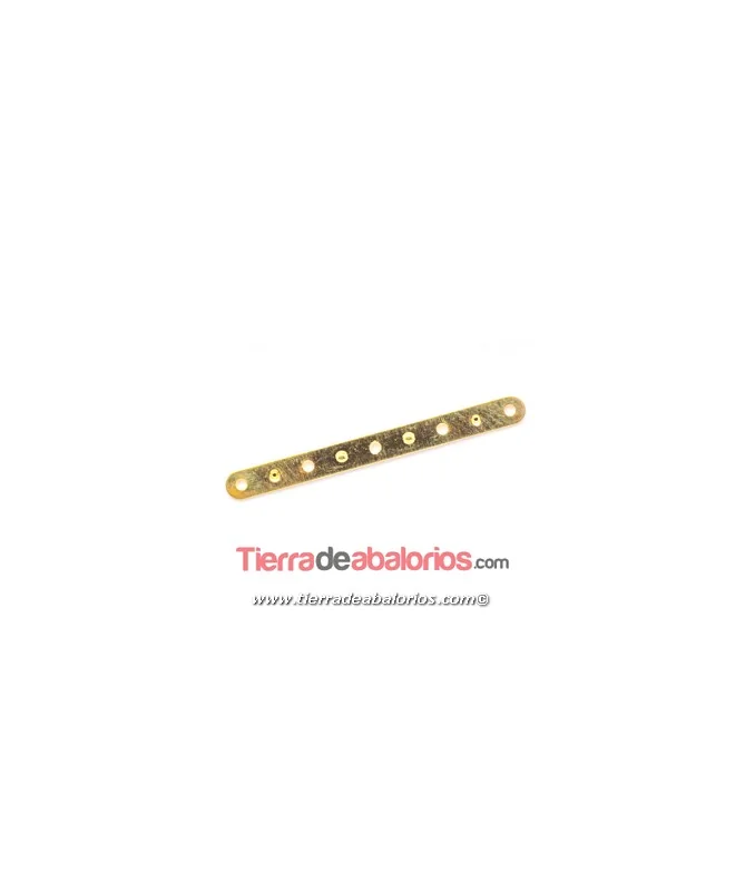 Separador 5 Agujeros 36x4mm - Dorado