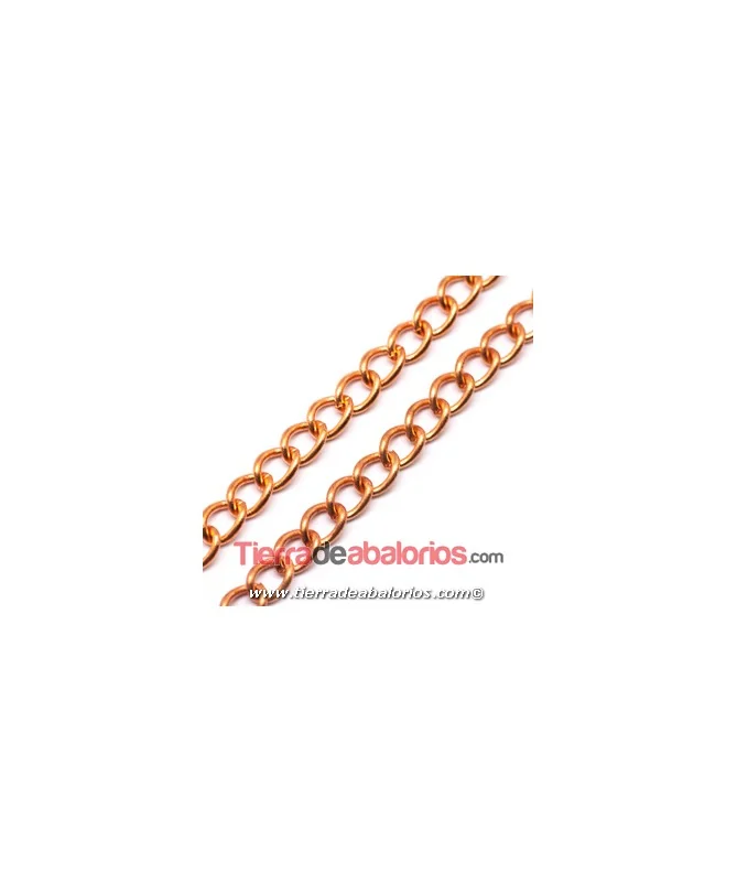 Cadena Eslabón 9x7mm, Oro Rosa (metro) Cadena Eslabón 9x7mm, Oro Rosa (metro)