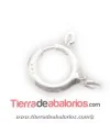 Reasa 6mm con Anilla, Agujero 1,4mm, Plata de Ley