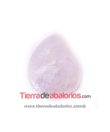 Resina Gota Irregular 21x17mm, Blanco Perlado Resina Gota Irregular 21x17mm, Blanco Perlado