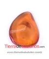 Resina Gota Irregular 21x17mm, Ambar