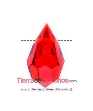Drop Colgante Preciosa 9x15mm, Light Siam Drop Colgante Preciosa 9x15mm, Light Siam