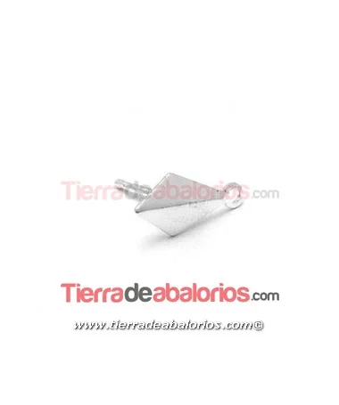 Pendiente Rombo 12mm, Plata de Ley Pendiente Rombo 12mm, Plata de Ley