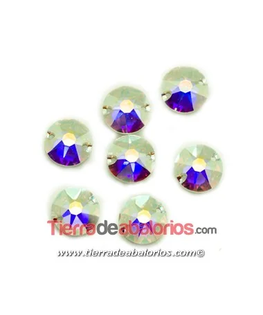 Xirius Swarovski Base Plana 10mm, Cristal AB Xirius Swarovski Base Plana 10mm, Cristal AB