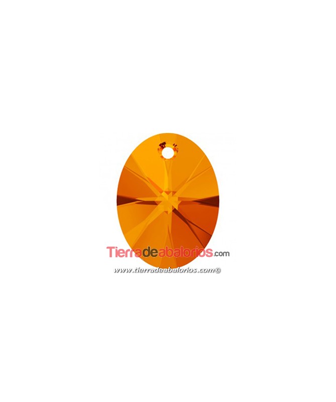 Xilion Oval Swarovski 10mm, Tangerine
