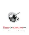 Pendiente Cono 10mm con Anilla para SS39, Plateado