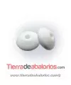 Rondel de Silicona 12x7mm Agujero 2,5mm, Blanco