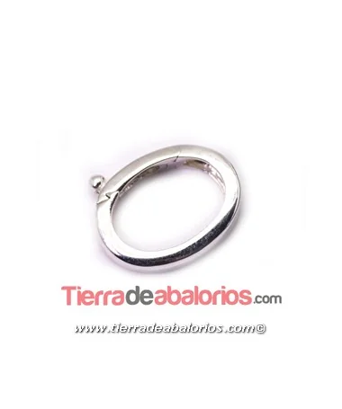 Acorta Collares con Clip 13x10mm Grosor 3mm, Plata de Ley Acorta Collares con Clip 13x10mm Grosor 3mm, Plata de Ley