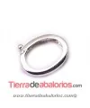 Acorta Collares con Clip 13x10mm Grosor 3mm, Plata de Ley