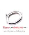 Acorta Collares con Clip 13x10mm Grosor 3mm, Plata de Ley