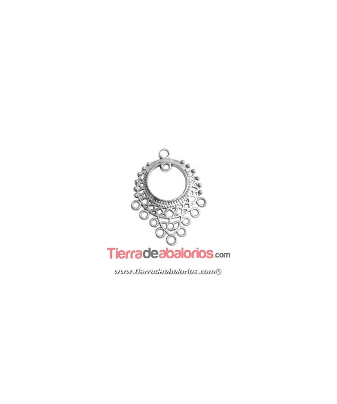 Colgante Filigrana Pendiente 33x25mm, Plateado