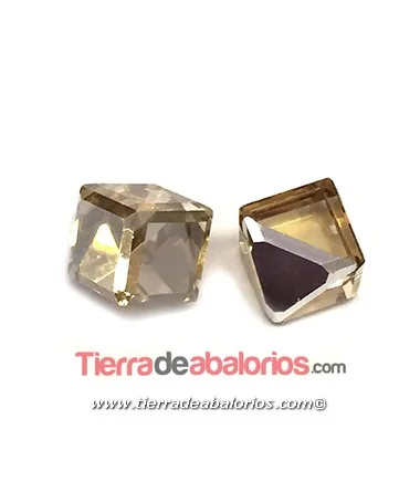 Cubo Swarovski Base Plana 6mm, Golden Shadow Cubo Swarovski Base Plana 6mm, Golden Shadow
