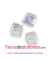 Cubo Diagonal Swarovski 8mm, Cristal AB