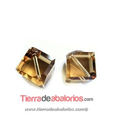 Cubo Diagonal Swarovski 8mm, Light Colorado Topaz