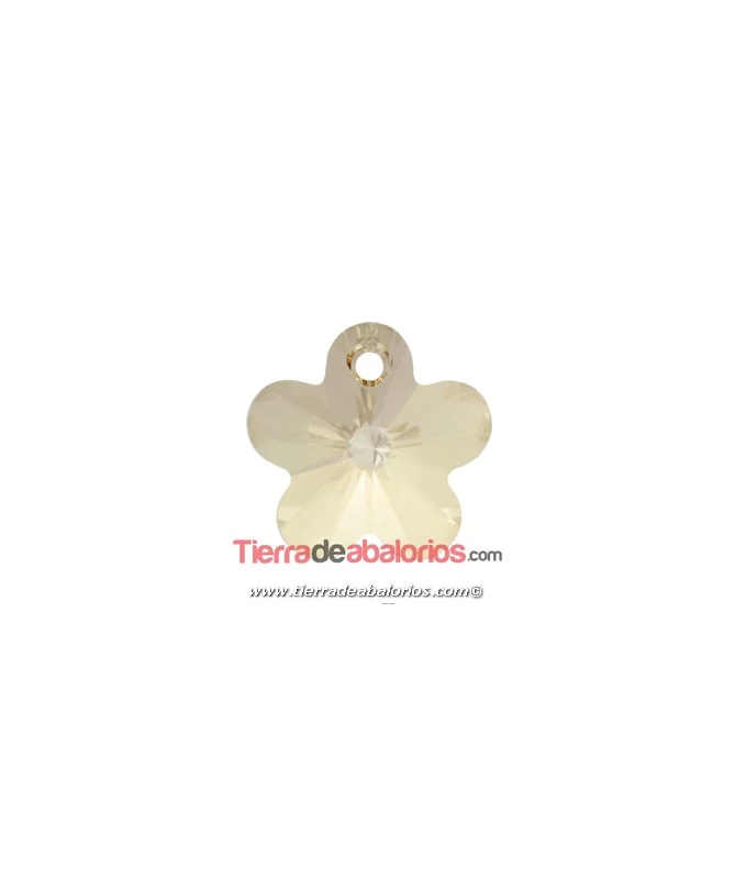 Swarovski Flor Colgante 12mm Agujero 1,3mm, Golden Shadow