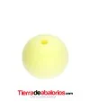 Bola de Silicona 12mm Agujero 2,2mm, Amarillo Pastel