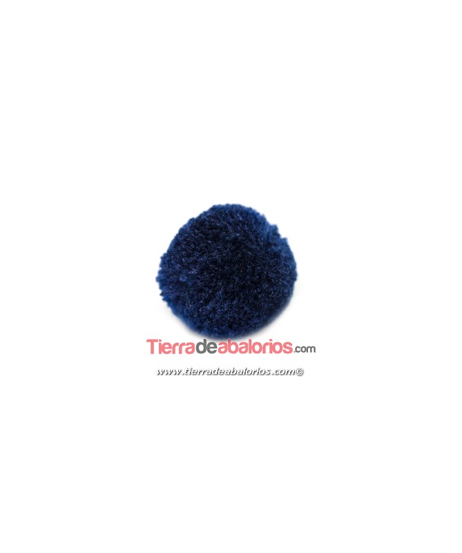 Pompón de Poliester 18mm Azul Marino