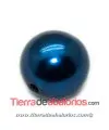 Resina Bola 12mm Agujero 1,8mm Azul Oscuro Metalizado