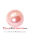 Resina Bola 12mm Agujero 1,8mm Rosa Pastel Nacarado