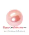 Resina Bola 12mm Agujero 1,8mm Rosa Pastel Nacarado