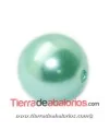 Resina Bola 12mm Agujero 1,8mm Turquesa Pastel Nacarado