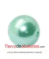 Resina Bola 12mm Agujero 1,8mm Turquesa Pastel Nacarado