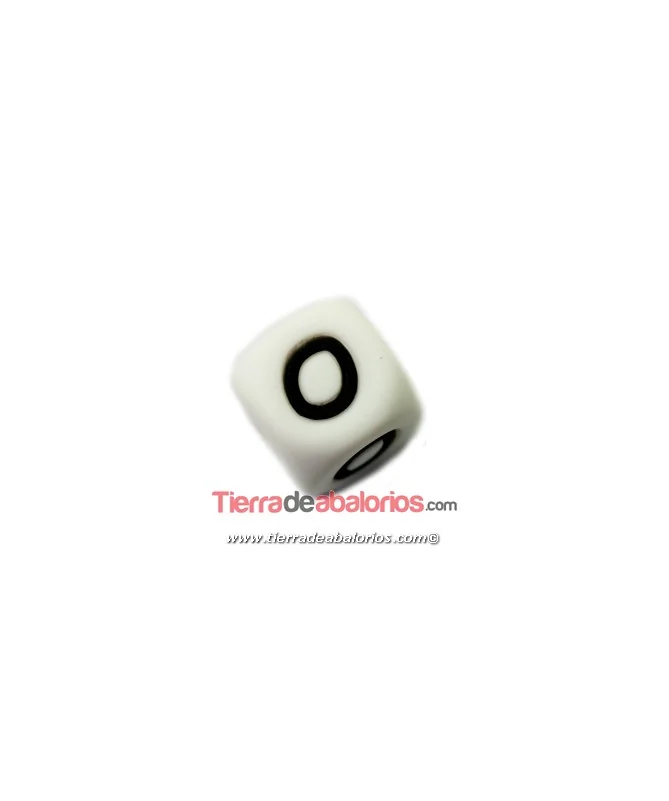 Cubo de Silicona Blanco 12mm Agujero 2mm, Letra O