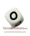 Cubo de Silicona Blanco 12mm Agujero 2mm, Letra O