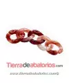Eslabón Acrilico 13x10mm Cornalina