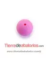 Bola de Silicona 15mm Agujero 2,2mm, Rosa Pastel