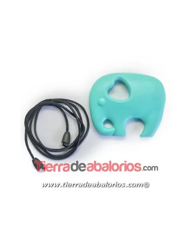 Mordedor Elefante 65x80mm, Turquesa Mordedor Elefante 65x80mm, Turquesa