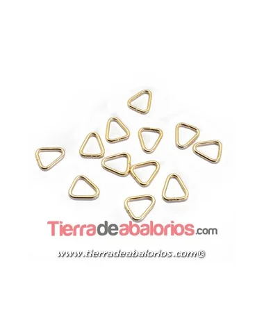 Anilla Triangular Abierta 11,5x10mm, Dorada